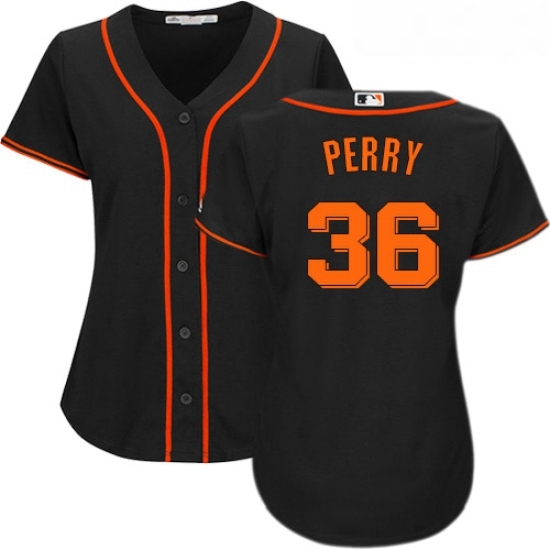 Womens Majestic San Francisco Giants 36 Gaylord Perry Authentic Black Alternate Cool Base MLB Jersey Womens Majestic San Francisco Giants 36 Gaylord Perry Authentic Black Alternate Cool Base MLB Jersey