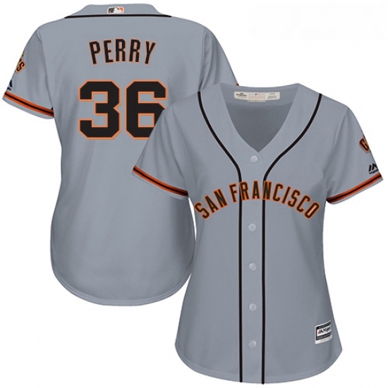 Womens Majestic San Francisco Giants 36 Gaylord Perry Authentic Grey Road Cool Base MLB Jersey Womens Majestic San Francisco Giants 36 Gaylord Perry Authentic Grey Road Cool Base MLB Jersey