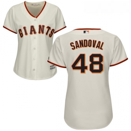Womens Majestic San Francisco Giants 48 Pablo Sandoval Replica Cream Home Cool Base MLB Jersey Womens Majestic San Francisco Giants 48 Pablo Sandoval Replica Cream Home Cool Base MLB Jersey
