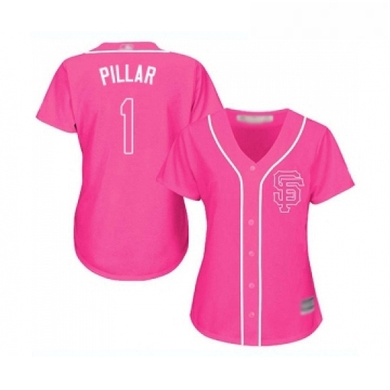 Womens San Francisco Giants 1 Kevin Pillar Replica Pink Fashion Cool Base Baseball Jersey Womens San Francisco Giants 1 Kevin Pillar Replica Pink Fashion Cool Base Baseball Jersey