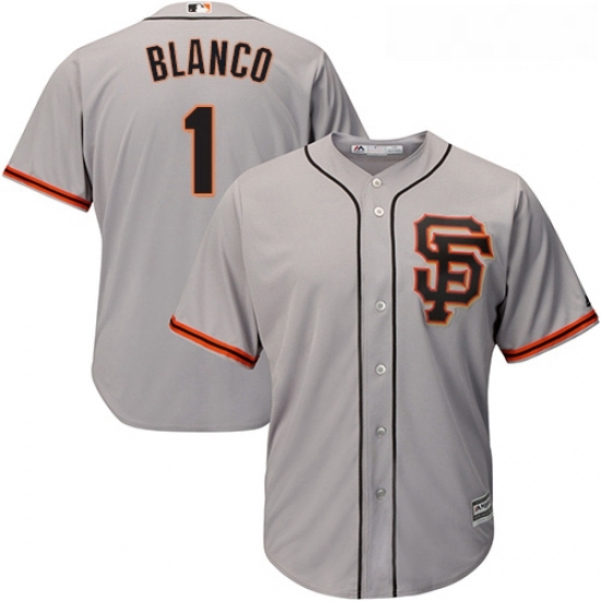 Youth Majestic San Francisco Giants 1 Gregor Blanco Replica Grey Road 2 Cool Base MLB Jersey Youth Majestic San Francisco Giants 1 Gregor Blanco Replica Grey Road 2 Cool Base MLB Jersey