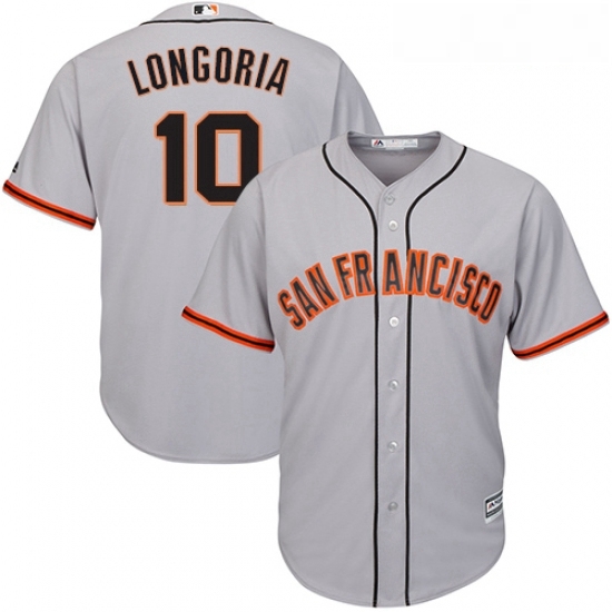 Youth Majestic San Francisco Giants 10 Evan Longoria Replica Grey Road Cool Base MLB Jersey Youth Majestic San Francisco Giants 10 Evan Longoria Replica Grey Road Cool Base MLB Jersey