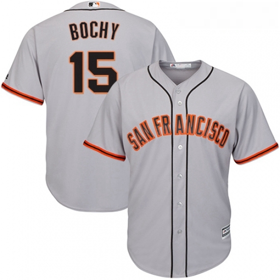Youth Majestic San Francisco Giants 15 Bruce Bochy Replica Grey Road Cool Base MLB Jersey Youth Majestic San Francisco Giants 15 Bruce Bochy Replica Grey Road Cool Base MLB Jersey