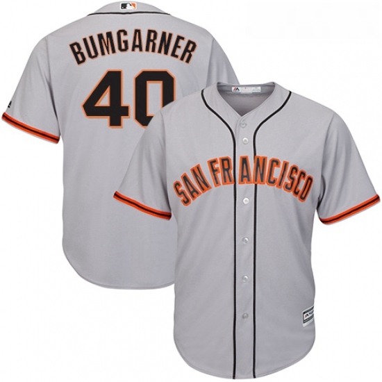 Youth Majestic San Francisco Giants 40 Madison Bumgarner Authentic Grey Road Cool Base MLB Jersey Youth Majestic San Francisco Giants 40 Madison Bumgarner Authentic Grey Road Cool Base MLB Jersey