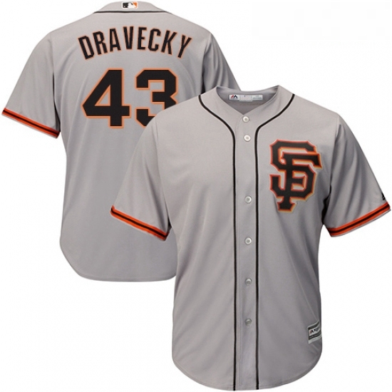 Youth Majestic San Francisco Giants 43 Dave Dravecky Replica Grey Road 2 Cool Base MLB Jersey Youth Majestic San Francisco Giants 43 Dave Dravecky Replica Grey Road 2 Cool Base MLB Jersey