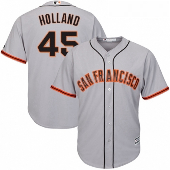 Youth Majestic San Francisco Giants 45 Derek Holland Authentic Grey Road Cool Base MLB Jersey Youth Majestic San Francisco Giants 45 Derek Holland Authentic Grey Road Cool Base MLB Jersey