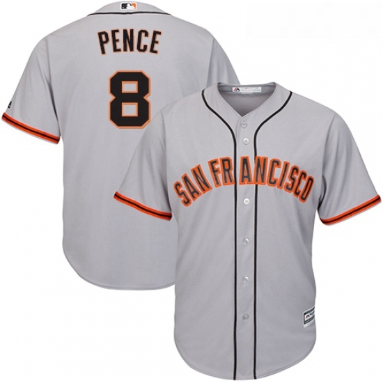 Youth Majestic San Francisco Giants 8 Hunter Pence Authentic Grey Road Cool Base MLB Jersey Youth Majestic San Francisco Giants 8 Hunter Pence Authentic Grey Road Cool Base MLB Jersey