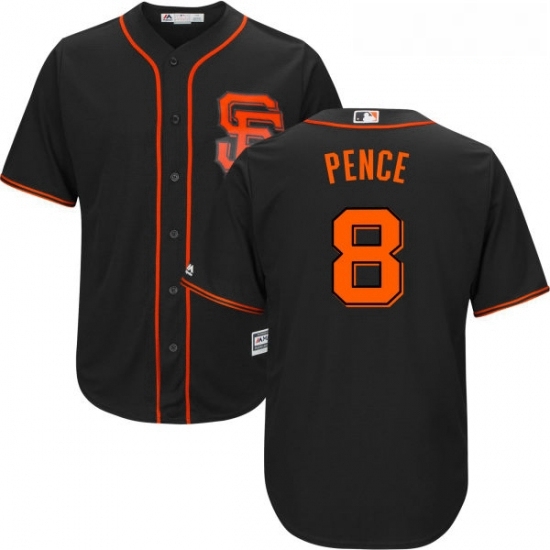 Youth Majestic San Francisco Giants 8 Hunter Pence Replica Black Alternate Cool Base MLB Jersey Youth Majestic San Francisco Giants 8 Hunter Pence Replica Black Alternate Cool Base MLB Jersey