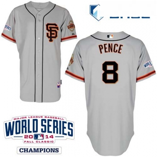Youth Majestic San Francisco Giants 8 Hunter Pence Replica Grey Road 2 Cool Base w2014 World Series Patch MLB Jersey Youth Majestic San Francisco Giants 8 Hunter Pence Replica Grey Road 2 Cool Base w2014 World Series Patch MLB Jersey