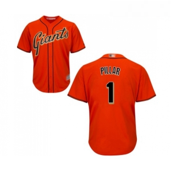 Youth San Francisco Giants 1 Kevin Pillar Replica Orange Alternate Cool Base Baseball Jersey Youth San Francisco Giants 1 Kevin Pillar Replica Orange Alternate Cool Base Baseball Jersey