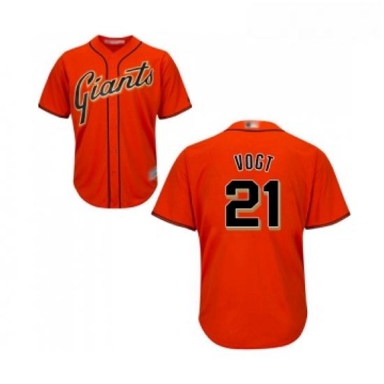 Youth San Francisco Giants 21 Stephen Vogt Replica Orange Alternate Cool Base Baseball Jersey Youth San Francisco Giants 21 Stephen Vogt Replica Orange Alternate Cool Base Baseball Jersey