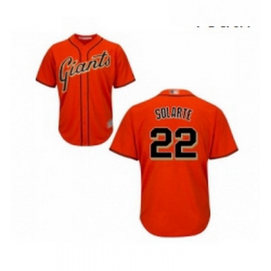 Youth San Francisco Giants 22 Yangervis Solarte Replica Orange Alternate Cool Base Baseball Jersey Youth San Francisco Giants 22 Yangervis Solarte Replica Orange Alternate Cool Base Baseball Jersey