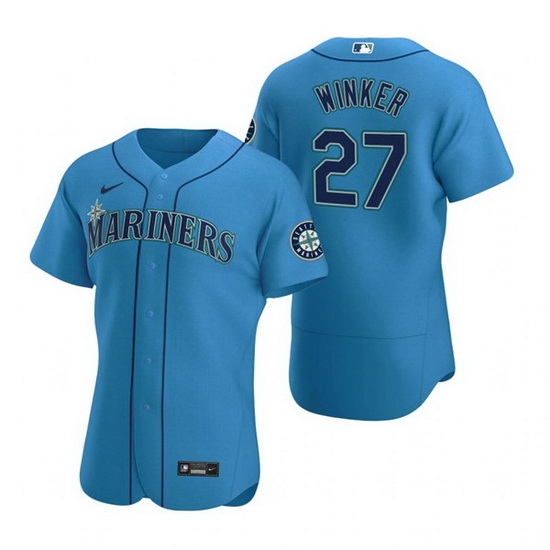 Men Seattle Mariners 27 Jesse Winker Royal Flex Base Stitched jersey Men Seattle Mariners 27 Jesse Winker Royal Flex Base Stitched jersey