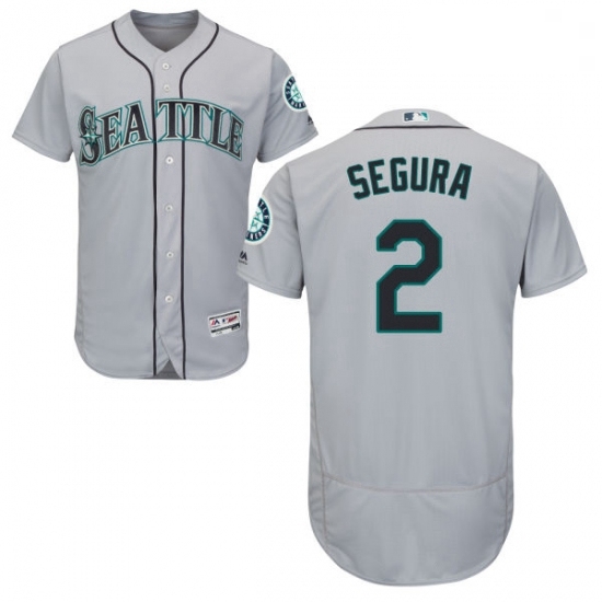Mens Majestic Seattle Mariners 2 Jean Segura Grey Flexbase Authentic Collection MLB Jersey Mens Majestic Seattle Mariners 2 Jean Segura Grey Flexbase Authentic Collection MLB Jersey