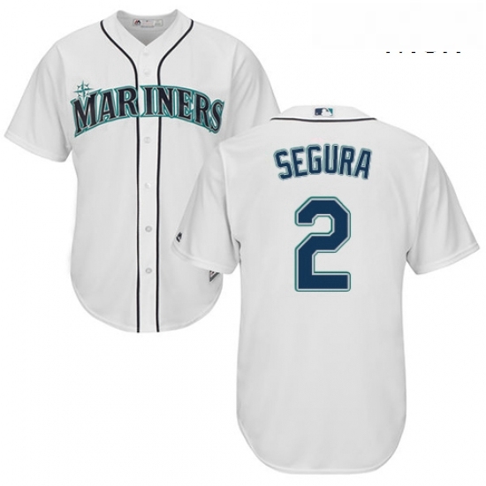Mens Majestic Seattle Mariners 2 Jean Segura Replica White Home Cool Base MLB Jersey Mens Majestic Seattle Mariners 2 Jean Segura Replica White Home Cool Base MLB Jersey