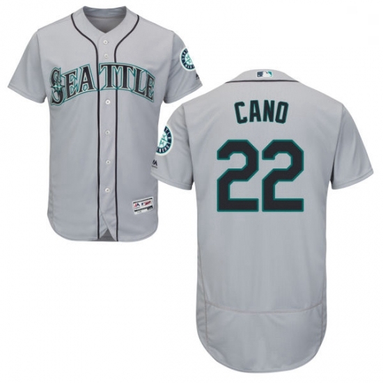 Mens Majestic Seattle Mariners 22 Robinson Cano Grey Road Flex Base Authentic Collection MLB Jersey Mens Majestic Seattle Mariners 22 Robinson Cano Grey Road Flex Base Authentic Collection MLB Jersey