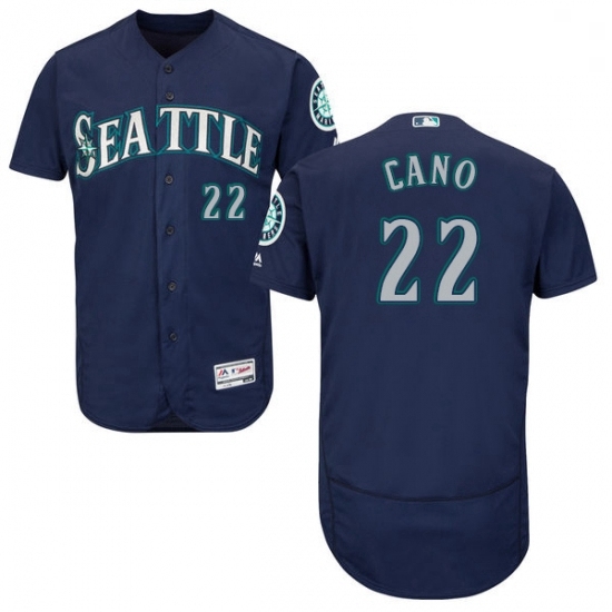 Mens Majestic Seattle Mariners 22 Robinson Cano Navy Blue Alternate Flex Base Authentic Collection MLB Jersey Mens Majestic Seattle Mariners 22 Robinson Cano Navy Blue Alternate Flex Base Authentic Collection MLB Jersey
