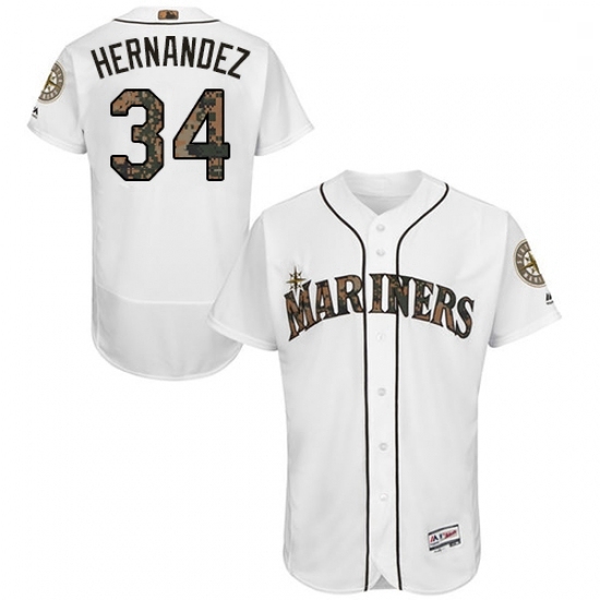 Mens Majestic Seattle Mariners 34 Felix Hernandez Authentic White 2016 Memorial Day Fashion Flex Base Jerseys Mens Majestic Seattle Mariners 34 Felix Hernandez Authentic White 2016 Memorial Day Fashion Flex Base Jerseys