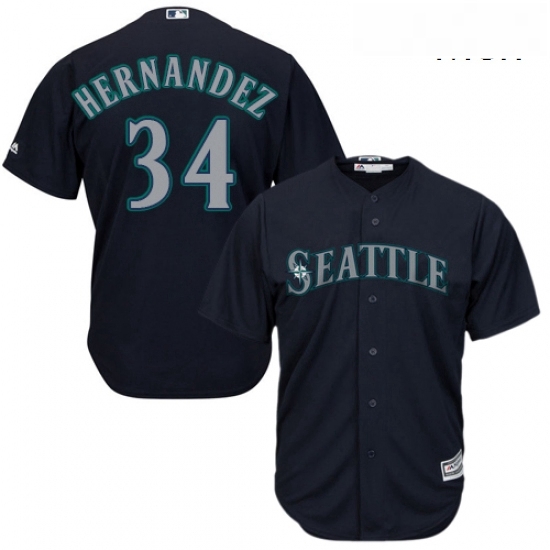 Mens Majestic Seattle Mariners 34 Felix Hernandez Replica Navy Blue Alternate 2 Cool Base MLB Jersey Mens Majestic Seattle Mariners 34 Felix Hernandez Replica Navy Blue Alternate 2 Cool Base MLB Jersey