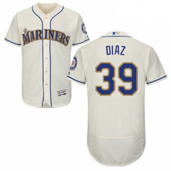 Mens Majestic Seattle Mariners 39 Edwin Diaz Cream Alternate Flex Base Authentic Collection MLB Jersey Mens Majestic Seattle Mariners 39 Edwin Diaz Cream Alternate Flex Base Authentic Collection MLB Jersey