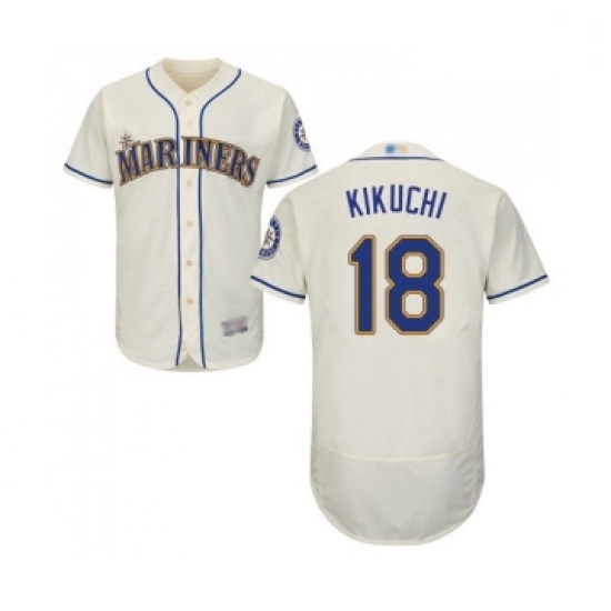 Mens Seattle Mariners 18 Yusei Kikuchi Cream Alternate Flex Base Authentic Collection Baseball Jersey Mens Seattle Mariners 18 Yusei Kikuchi Cream Alternate Flex Base Authentic Collection Baseball Jersey