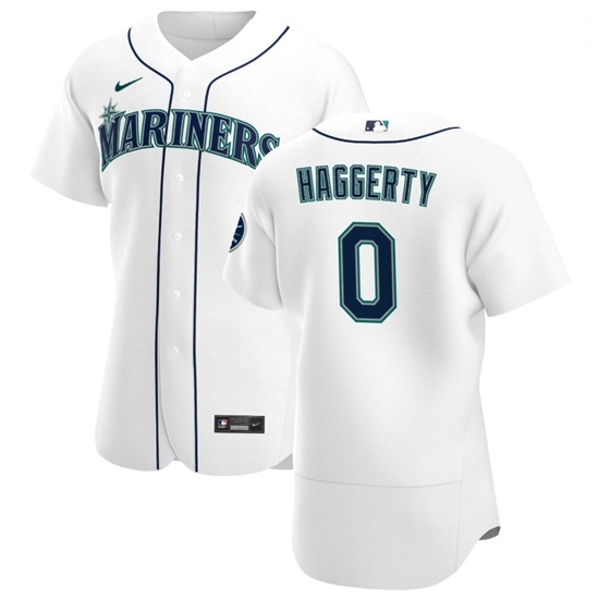 Seattle Mariners 0 Sam Haggerty Men Nike White Home 2020 Authentic Player MLB Jersey Seattle Mariners 0 Sam Haggerty Men Nike White Home 2020 Authentic Player MLB Jersey