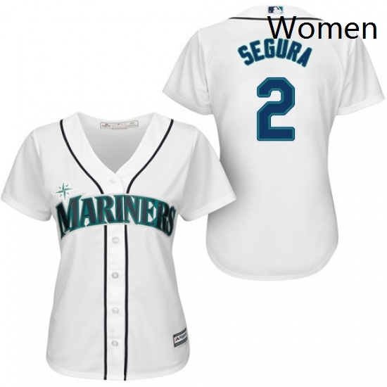 Womens Majestic Seattle Mariners 2 Jean Segura Replica White Home Cool Base MLB Jersey Womens Majestic Seattle Mariners 2 Jean Segura Replica White Home Cool Base MLB Jersey