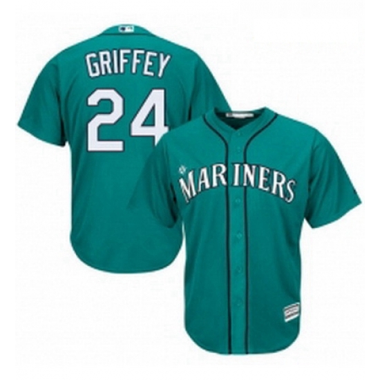 Womens Majestic Seattle Mariners 24 Ken Griffey Authentic Teal Green Alternate Cool Base MLB Jersey Womens Majestic Seattle Mariners 24 Ken Griffey Authentic Teal Green Alternate Cool Base MLB Jersey