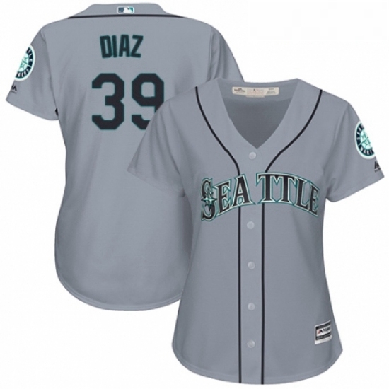 Womens Majestic Seattle Mariners 39 Edwin Diaz Replica Grey Road Cool Base MLB Jersey Womens Majestic Seattle Mariners 39 Edwin Diaz Replica Grey Road Cool Base MLB Jersey
