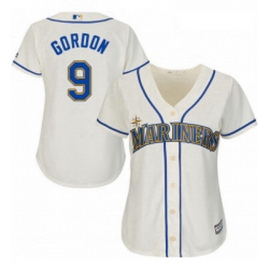 Womens Majestic Seattle Mariners 9 Dee Gordon Replica Cream Alternate Cool Base MLB Jersey Womens Majestic Seattle Mariners 9 Dee Gordon Replica Cream Alternate Cool Base MLB Jersey