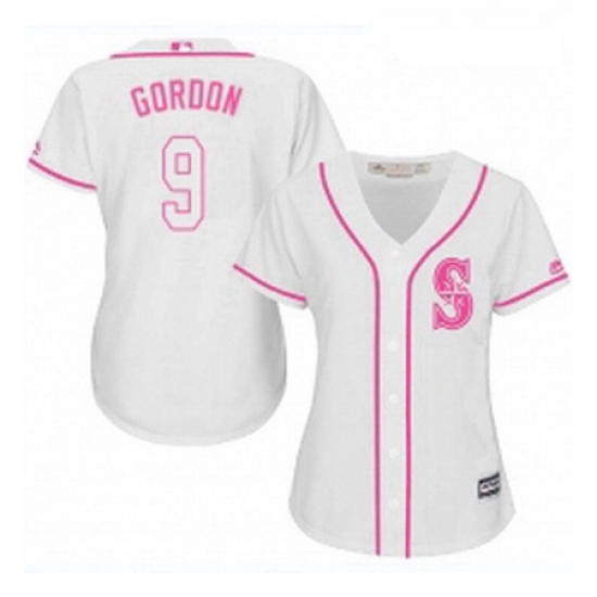 Womens Majestic Seattle Mariners 9 Dee Gordon Replica White Fashion Cool Base MLB Jersey Womens Majestic Seattle Mariners 9 Dee Gordon Replica White Fashion Cool Base MLB Jersey