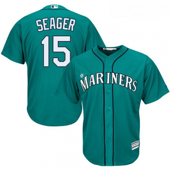 Youth Majestic Seattle Mariners 15 Kyle Seager Authentic Teal Green Alternate Cool Base MLB Jersey Youth Majestic Seattle Mariners 15 Kyle Seager Authentic Teal Green Alternate Cool Base MLB Jersey