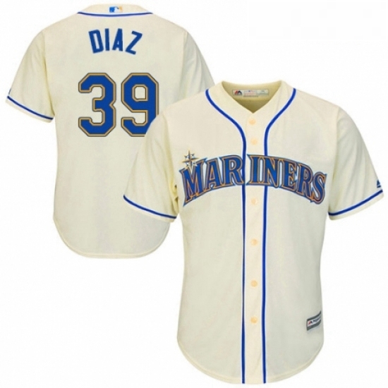 Youth Majestic Seattle Mariners 39 Edwin Diaz Authentic Cream Alternate Cool Base MLB Jersey Youth Majestic Seattle Mariners 39 Edwin Diaz Authentic Cream Alternate Cool Base MLB Jersey