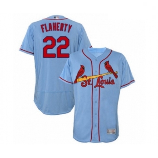 Men St. Louis Cardinals 22 Jack Flaherty Light Blue Alternate Flex Base Authentic Collection Baseball Player Jersey Men St. Louis Cardinals 22 Jack Flaherty Light Blue Alternate Flex Base Authentic Collection Baseball Player Jersey