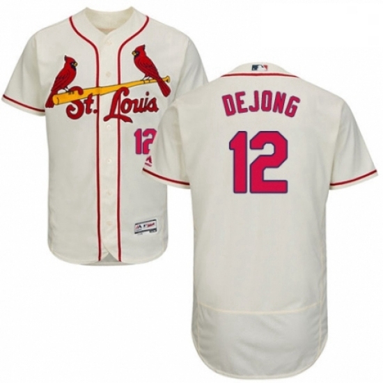 Mens Majestic St Louis Cardinals 12 Paul DeJong Cream Alternate Flex Base Authentic Collection MLB Jersey Mens Majestic St Louis Cardinals 12 Paul DeJong Cream Alternate Flex Base Authentic Collection MLB Jersey