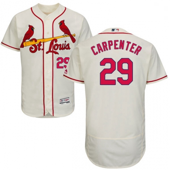 Mens Majestic St Louis Cardinals 29 Chris Carpenter Cream Alternate Flex Base Authentic Collection MLB Jersey Mens Majestic St Louis Cardinals 29 Chris Carpenter Cream Alternate Flex Base Authentic Collection MLB Jersey
