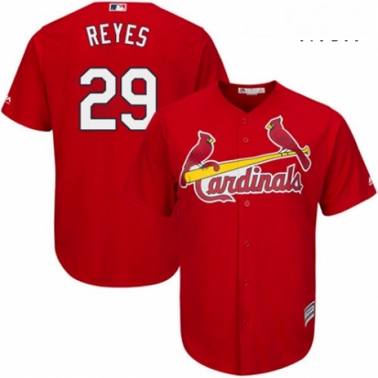 Mens Majestic St Louis Cardinals 29 lex Reyes Replica Red Alternate Cool Base MLB Jersey Mens Majestic St Louis Cardinals 29 lex Reyes Replica Red Alternate Cool Base MLB Jersey