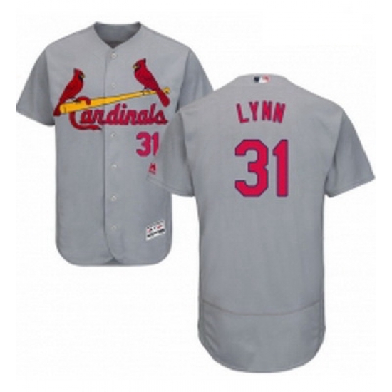 Mens Majestic St Louis Cardinals 31 Lance Lynn Grey Road Flex Base Authentic Collection MLB Jersey Mens Majestic St Louis Cardinals 31 Lance Lynn Grey Road Flex Base Authentic Collection MLB Jersey