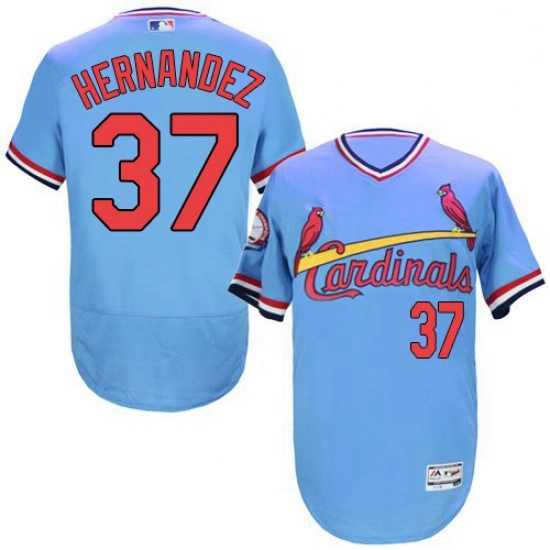 Mens Majestic St Louis Cardinals 37 Keith Hernandez Light Blue FlexBase Authentic Collection MLB JerseyCoopers Mens Majestic St Louis Cardinals 37 Keith Hernandez Light Blue FlexBase Authentic Collection MLB JerseyCoopers