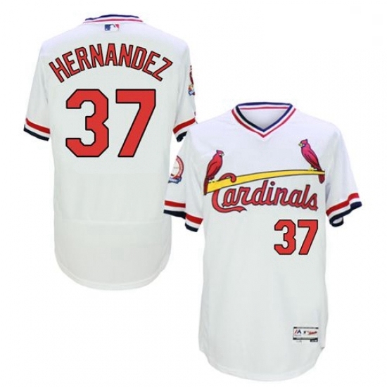 Mens Majestic St Louis Cardinals 37 Keith Hernandez White FlexBase Authentic Collection MLB Jersey Mens Majestic St Louis Cardinals 37 Keith Hernandez White FlexBase Authentic Collection MLB Jersey