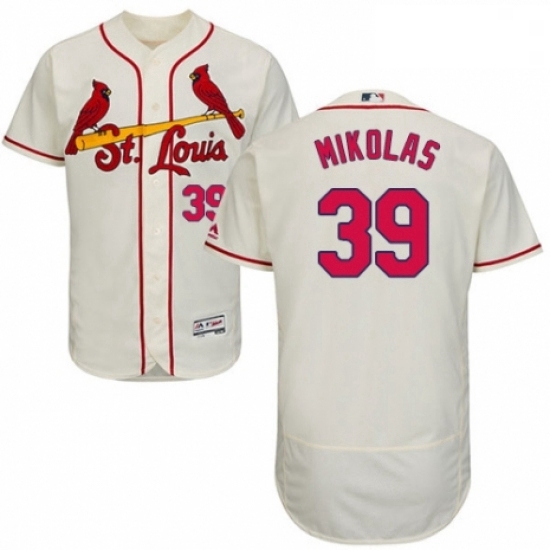 Mens Majestic St Louis Cardinals 39 Miles Mikolas Cream Alternate Flex Base Authentic Collection MLB Jersey Mens Majestic St Louis Cardinals 39 Miles Mikolas Cream Alternate Flex Base Authentic Collection MLB Jersey