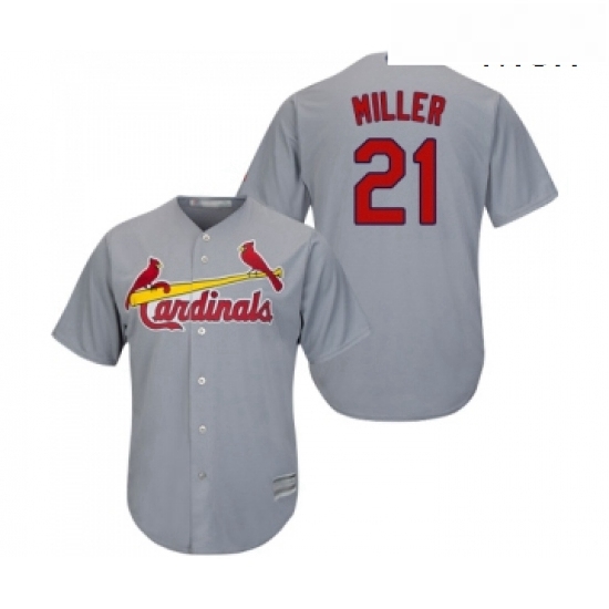 Mens St Louis Cardinals 21 Andrew Miller Replica Grey Road Cool Base Baseball Jersey Mens St Louis Cardinals 21 Andrew Miller Replica Grey Road Cool Base Baseball Jersey