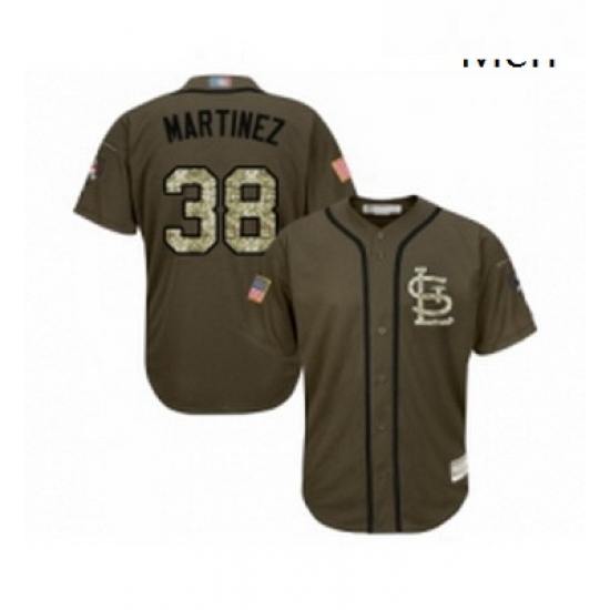 Mens St Louis Cardinals 38 Jose Martinez Authentic Green Salute to Service Baseball Jersey Mens St Louis Cardinals 38 Jose Martinez Authentic Green Salute to Service Baseball Jersey