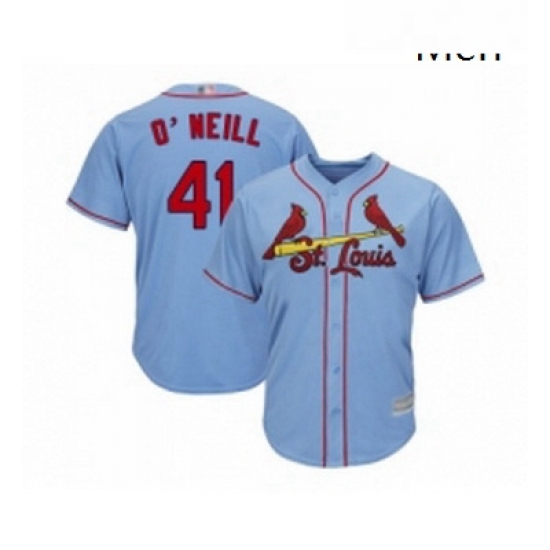 Mens St Louis Cardinals 41 Tyler O Neill Replica Light Blue Alternate Cool Base Baseball Jersey Mens St Louis Cardinals 41 Tyler O Neill Replica Light Blue Alternate Cool Base Baseball Jersey