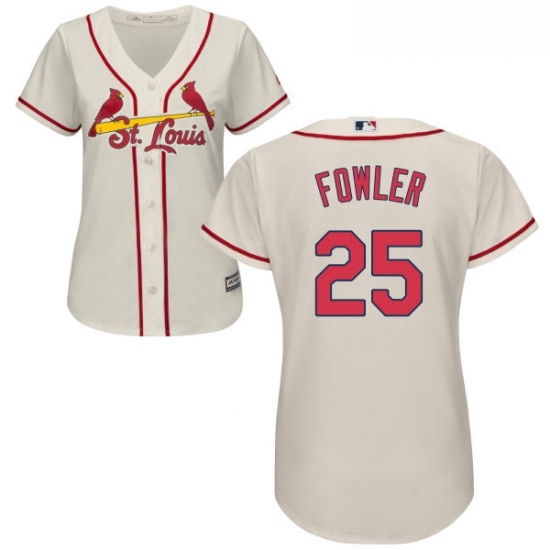 Womens Majestic St Louis Cardinals 25 Dexter Fowler Authentic Cream Alternate Cool Base MLB Jersey Womens Majestic St Louis Cardinals 25 Dexter Fowler Authentic Cream Alternate Cool Base MLB Jersey