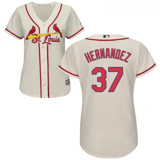 Womens Majestic St Louis Cardinals 37 Keith Hernandez Replica Cream Alternate Cool Base MLB Jersey Womens Majestic St Louis Cardinals 37 Keith Hernandez Replica Cream Alternate Cool Base MLB Jersey