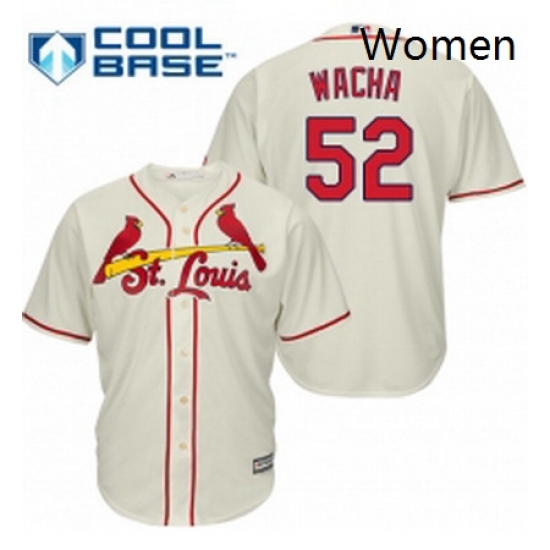 Womens Majestic St Louis Cardinals 52 Michael Wacha Replica Cream Alternate MLB Jersey Womens Majestic St Louis Cardinals 52 Michael Wacha Replica Cream Alternate MLB Jersey