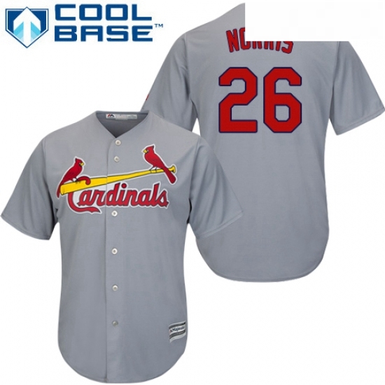 Youth Majestic St Louis Cardinals 26 Bud Norris Authentic Grey Road Cool Base MLB Jersey Youth Majestic St Louis Cardinals 26 Bud Norris Authentic Grey Road Cool Base MLB Jersey
