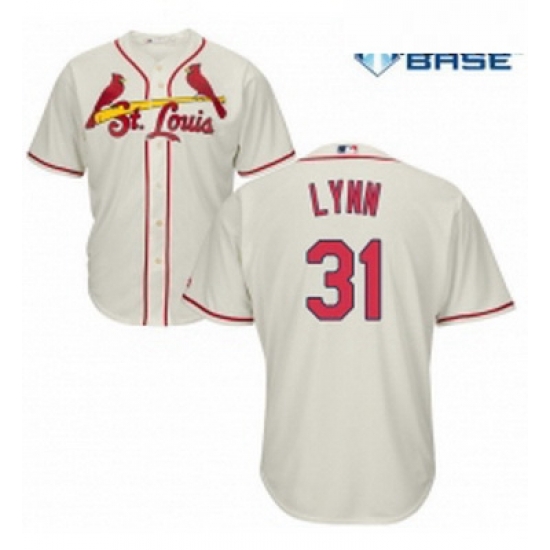 Youth Majestic St Louis Cardinals 31 Lance Lynn Authentic Cream Alternate Cool Base MLB Jersey Youth Majestic St Louis Cardinals 31 Lance Lynn Authentic Cream Alternate Cool Base MLB Jersey