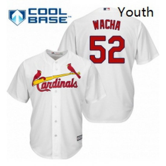 Youth Majestic St Louis Cardinals 52 Michael Wacha Authentic White Home Cool Base MLB Jersey Youth Majestic St Louis Cardinals 52 Michael Wacha Authentic White Home Cool Base MLB Jersey